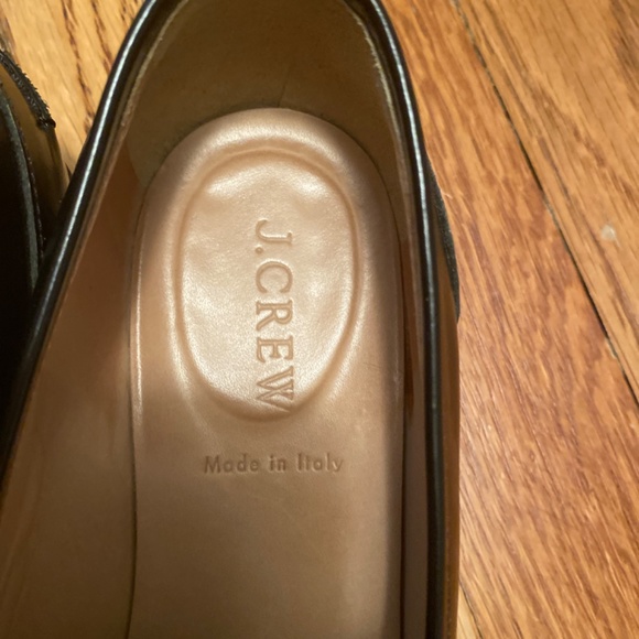 J Crew loafers leather black  size 7 1/2 woman - Picture 2 of 5